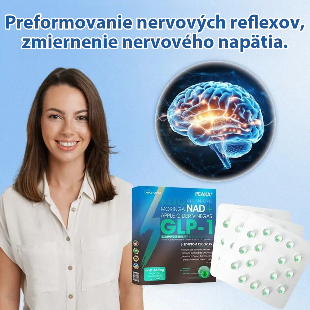 Oficiálny autorizovaný obchod PEAKA® GLP-1 Slimming & Health Ultra Concentrated Essence Liquid Pearls - NAD+ Moringa & ACV & Keto BHB (✅rýchly, dlhotrvajúci účinok, riešenie cukrovky, obezity a kardiovaskulárnych ochorení)