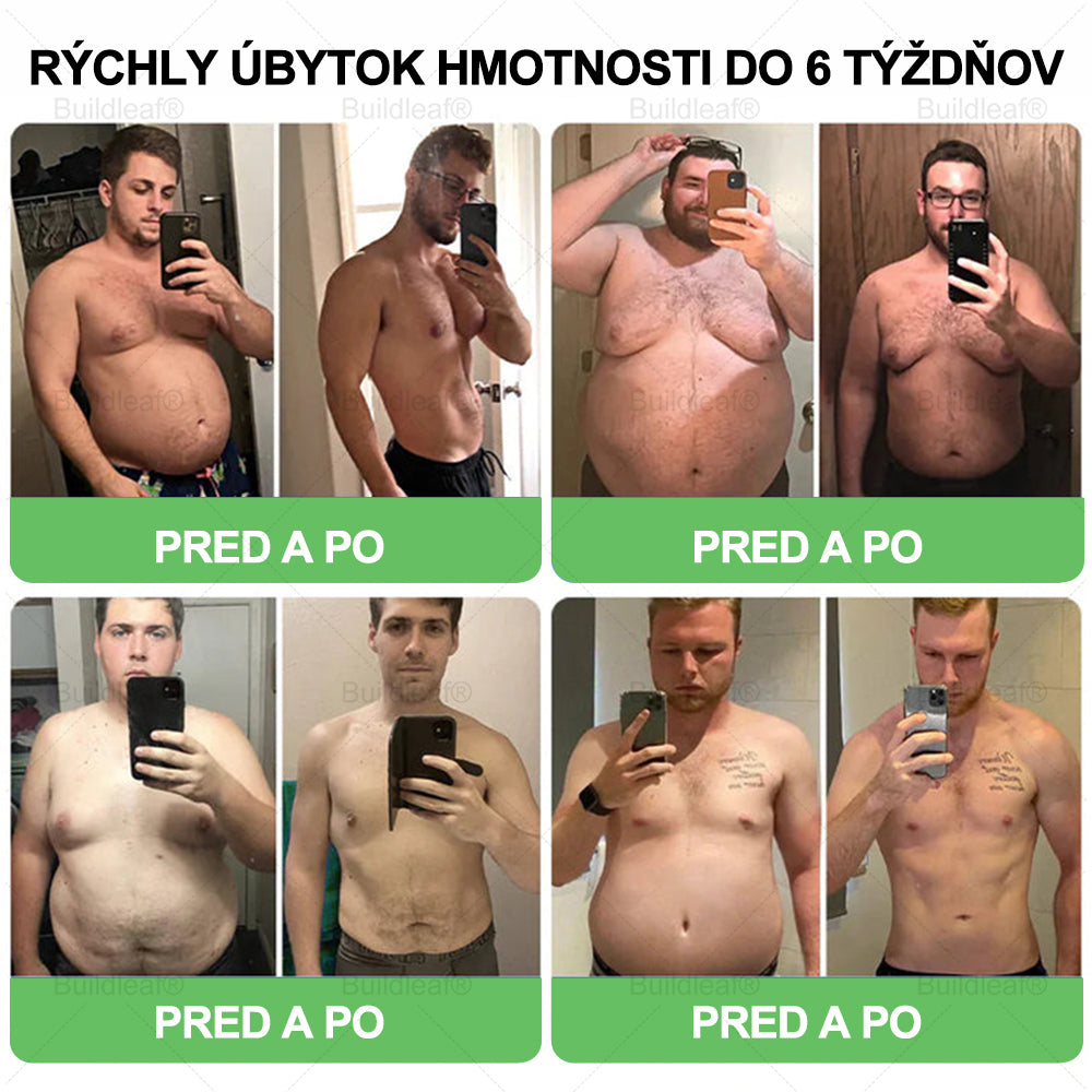 BuildLeaf® GLP-1 8-v-1 Fit & Vital Perorálny Roztok  (Len raz denne, viditeľné zmeny už za 7 dní) Pre obezitu, kardiovaskulárne ochorenia, cukrovku, spánkové apnoe, zdravie čriev, problémy s kĺbmi a ďalšie