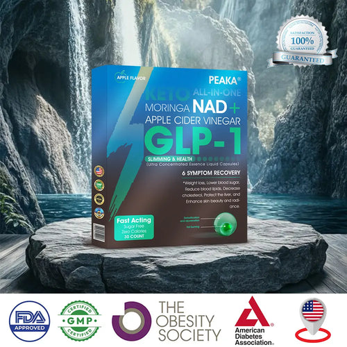 Oficiálny autorizovaný obchod PEAKA® GLP-1 Slimming & Health – ultra koncentrované tekuté perly s NAD+, moringou, jablčným octom a Keto BHB