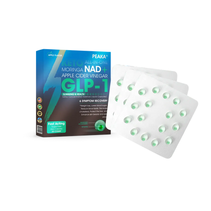 Oficiálny autorizovaný obchod PEAKA® GLP-1 Slimming & Health Ultra Concentrated Essence Liquid Pearls - NAD+ Moringa & ACV & Keto BHB (✅rýchly, dlhotrvajúci účinok, riešenie cukrovky, obezity a kardiovaskulárnych ochorení)