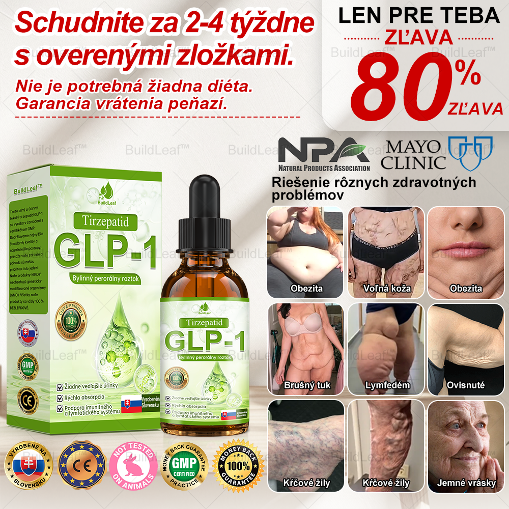 Odporúčané klinikou Mayo | Oficiálny obchod | BuildLeaf® GLP-1 Moringa Slimming & Health Boost Drops🔥 (Spaľovač tukov potravinárskej kvality – vyvinutý Spoločnosťou pre obezitu) 💪