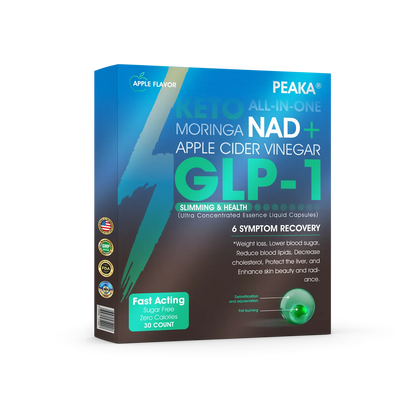 Oficiálny autorizovaný obchod PEAKA® GLP-1 Slimming & Health – ultra koncentrované tekuté perly s NAD+, moringou, jablčným octom a Keto BHB