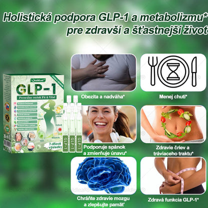 BuildLeaf® GLP-1 8-v-1 Fit & Vital Perorálny Roztok  (Len raz denne, viditeľné zmeny už za 7 dní) Pre obezitu, kardiovaskulárne ochorenia, cukrovku, spánkové apnoe, zdravie čriev, problémy s kĺbmi a ďalšie