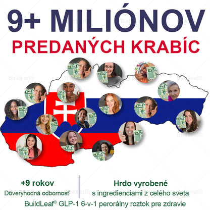 BuildLeaf® GLP-1 8-v-1 Fit & Vital Perorálny Roztok  (Len raz denne, viditeľné zmeny už za 7 dní) Pre obezitu, kardiovaskulárne ochorenia, cukrovku, spánkové apnoe, zdravie čriev, problémy s kĺbmi a ďalšie